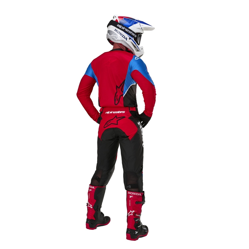 Motokrosový dres Alpinestars Racer Iconic Honda kolekcia červeno-čierno-modro-biely