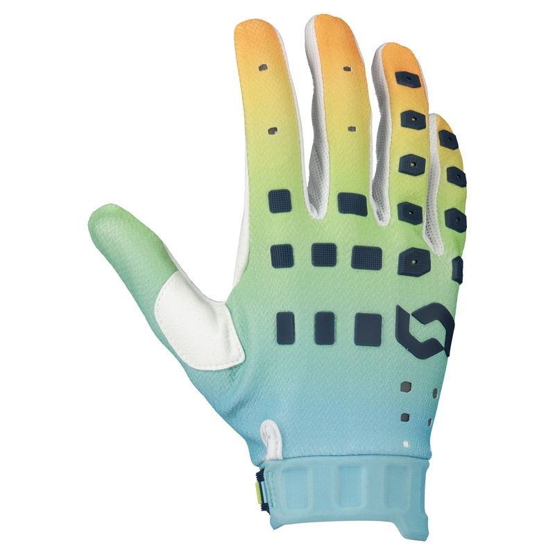 Motokrosové rukavice SCOTT PODIUM PRO modro-oranžové