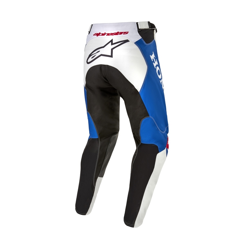 Motokrosové nohavice Alpinestars Racer Iconic Honda kolekcia bielo-modro-červeno-čierne