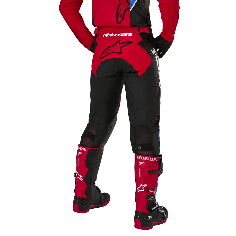Motokrosové nohavice Alpinestars Racer Iconic Honda kolekcia červeno-čierno-modro-biele