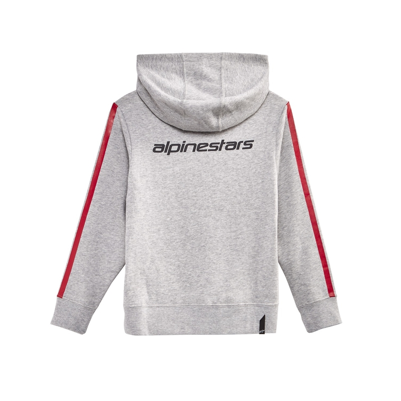Detská mikina Alpinestars Kids Racey Hoodie šedo-červená