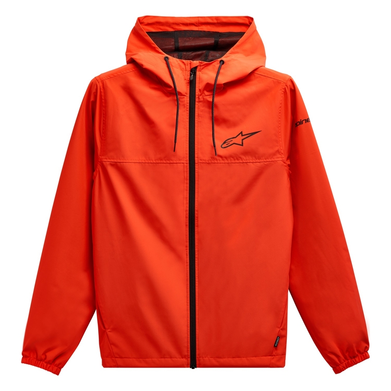 Bunda Alpinestars Treq Windbreaker červeno fluo-čierna