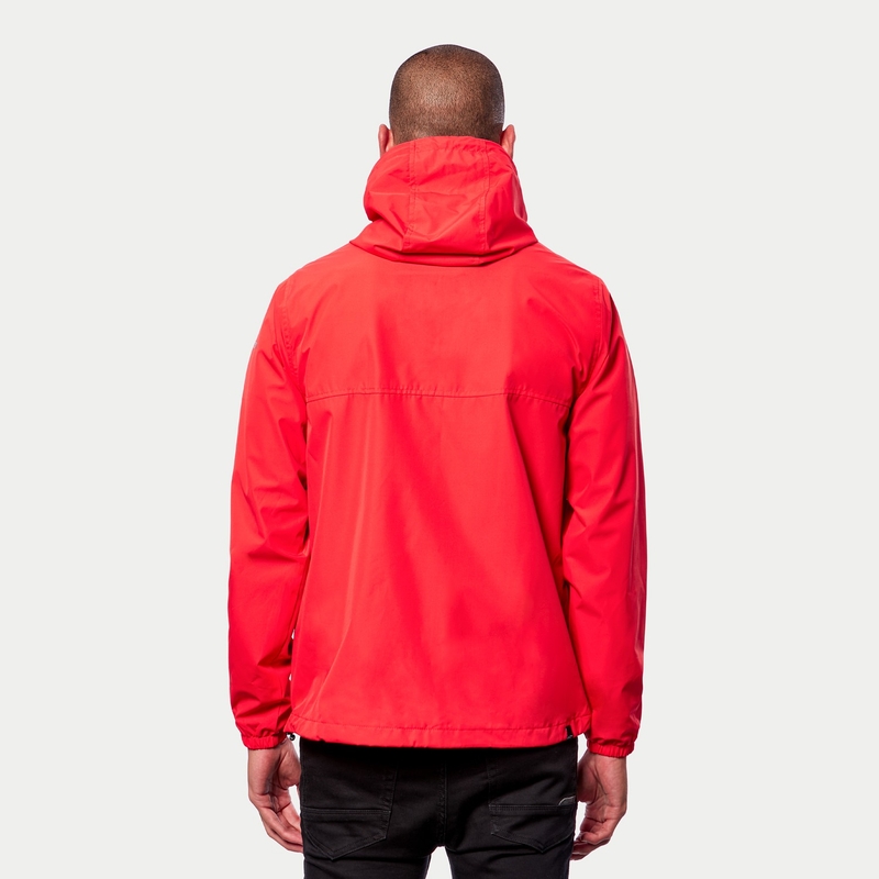 Bunda Alpinestars Treq Windbreaker červeno fluo-čierna