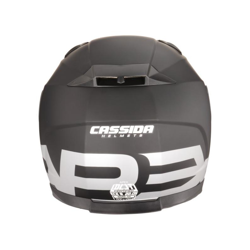 Prilba na motocykel Cassida Apex Vision čierna matná-reflexná šedá