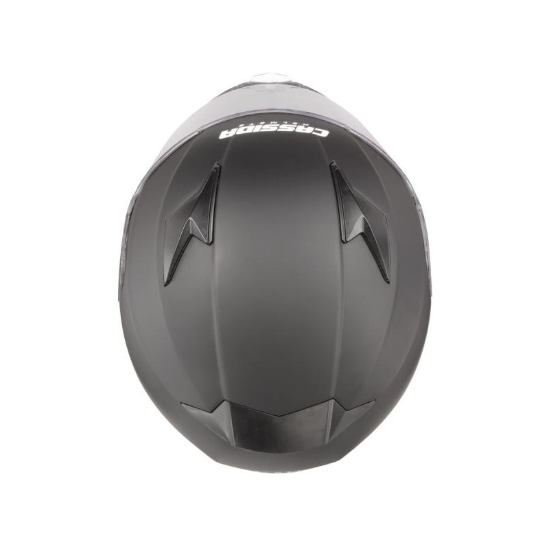 Prilba na motocykel Cassida Apex Vision čierna matná-reflexná šedá