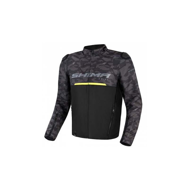 Bunda na motorku Shima Drift camo-čierna