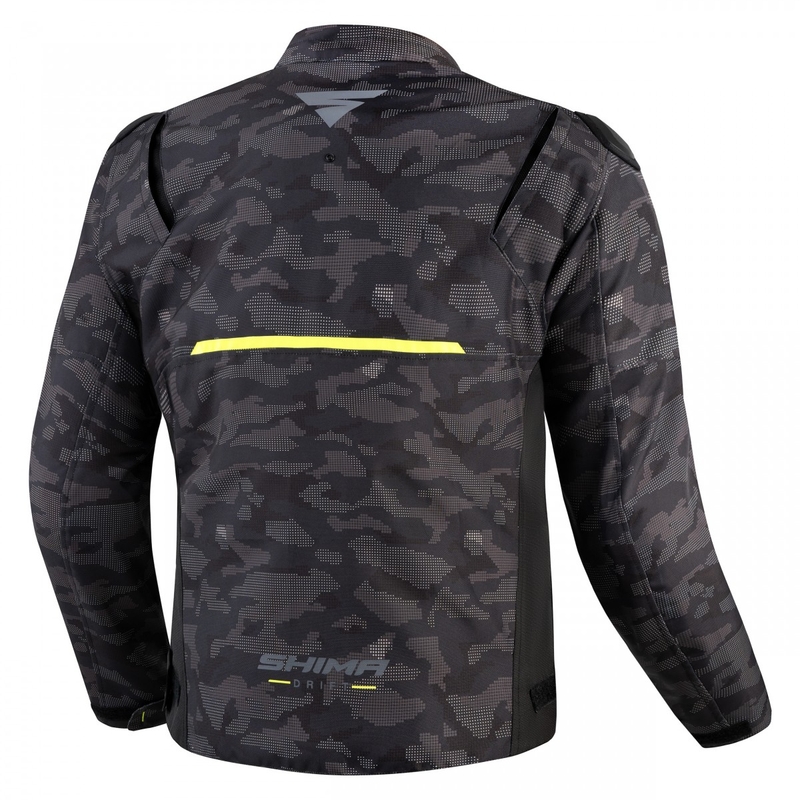 Bunda na motorku Shima Drift camo-čierna