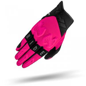Dámske rukavice na motorku Shima Drift ružovo-čierne