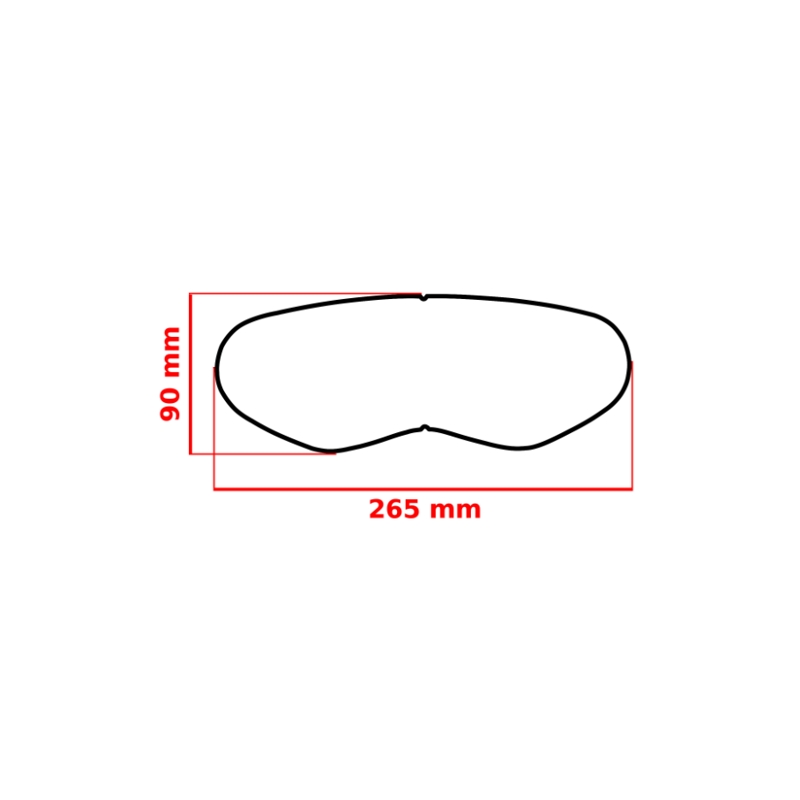 Univerzálna protihmlievacia fólia pre enduro prilby FogCity Easy