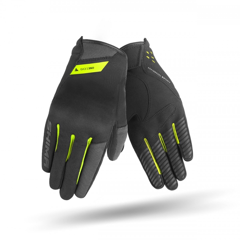 Rukavice na motorku Shima One EVO žlto fluo-čierne
