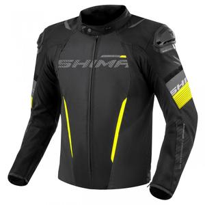 Bunda na motorku Shima Solid 2.0 čierno-fluo žltá