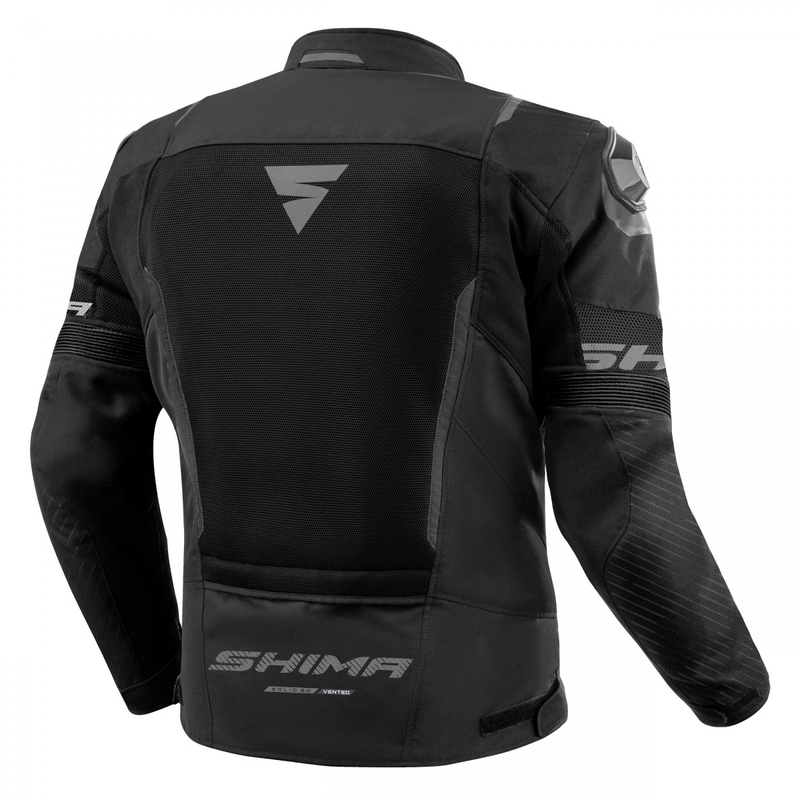 Bunda na motorku Shima Solid 2.0 Vent čierna