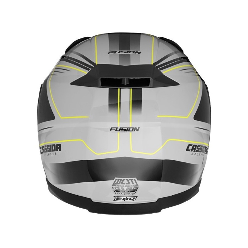 Prilba na motocykel Cassida Apex Fusion šedo-čierno-fluorescenčno žltá výpredaj