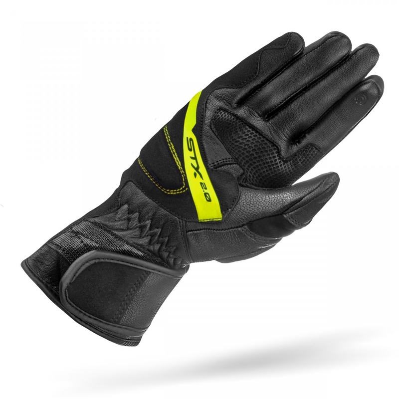 Rukavice na motorku Shima STX 2.0 čierno-fluo žlté