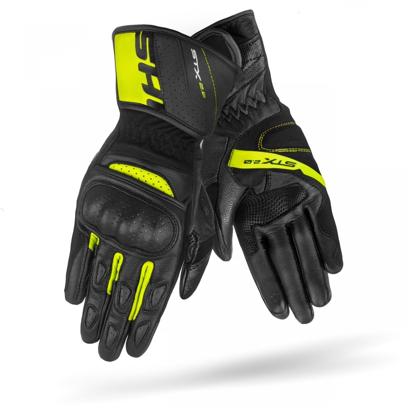 Rukavice na motorku Shima STX 2.0 čierno-fluo žlté