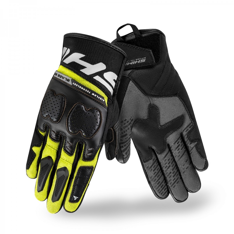 Rukavice na motorku Shima Blaze 2.0 čierno-fluo žlté