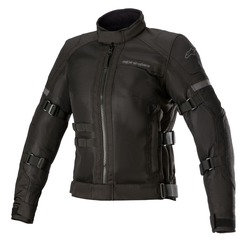 Dámska bunda na motorku Alpinestars Stella Crosshill Waterproof Air čierno-čierna