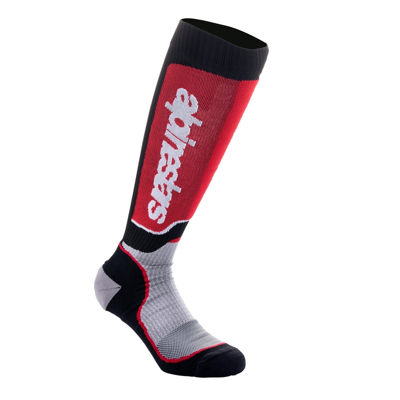 Ponožky Alpinestars MX Plus čierno-červeno-sivé