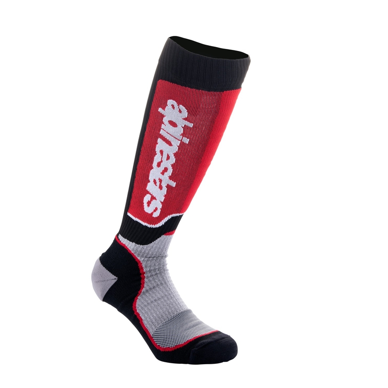 Detské ponožky Alpinestars MX Plus čierno-červeno-šedé