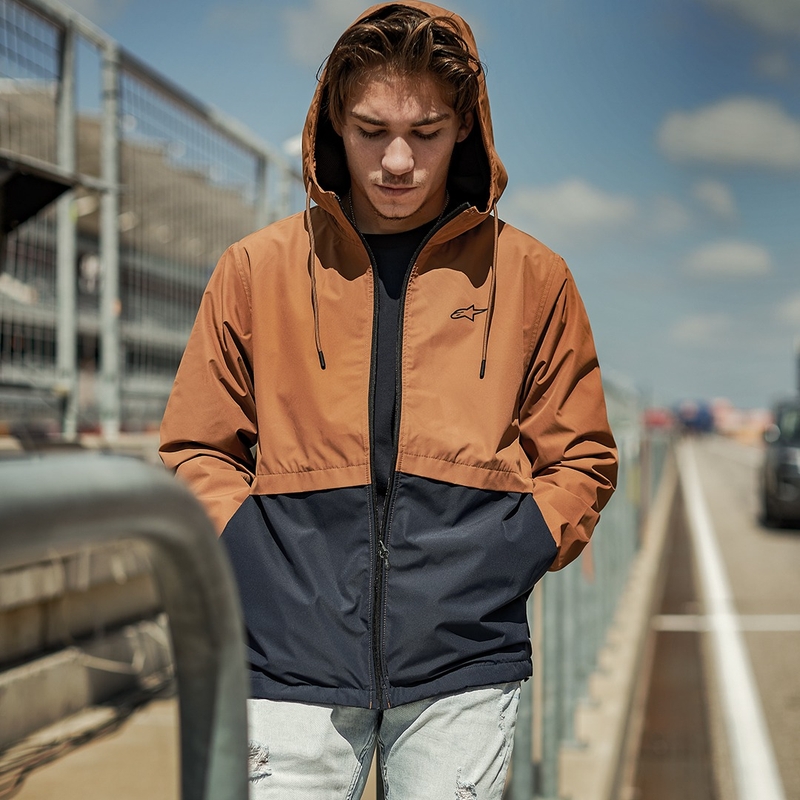 Bunda Alpinestars Avid Wind hnedo-tmavo modrá