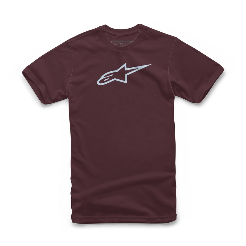 Tričko Alpinestars Classic Tee karmínovo-svetlo modré