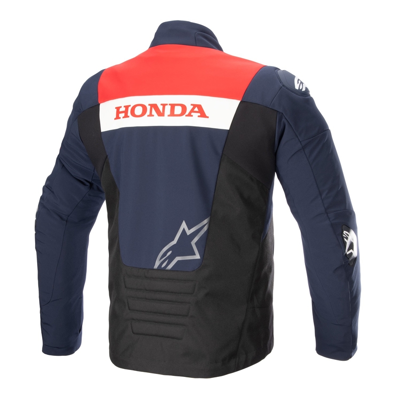 Bunda na motorku Alpinestars SMX Waterproof Honda modro-čierno-červeno-biela