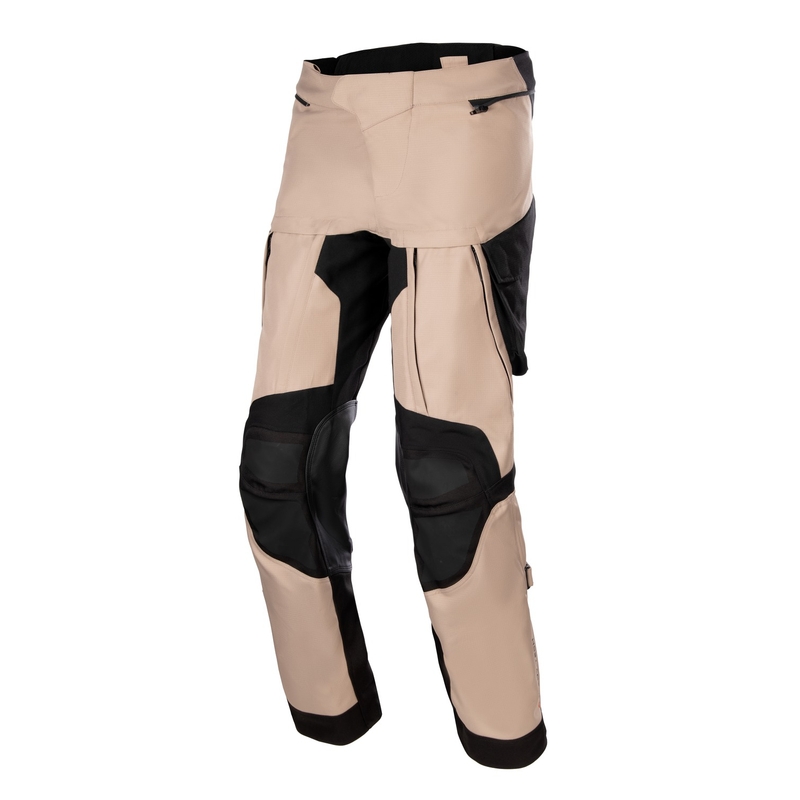 Nohavice na motorku Alpinestars Halo Drystar khaki-čierna