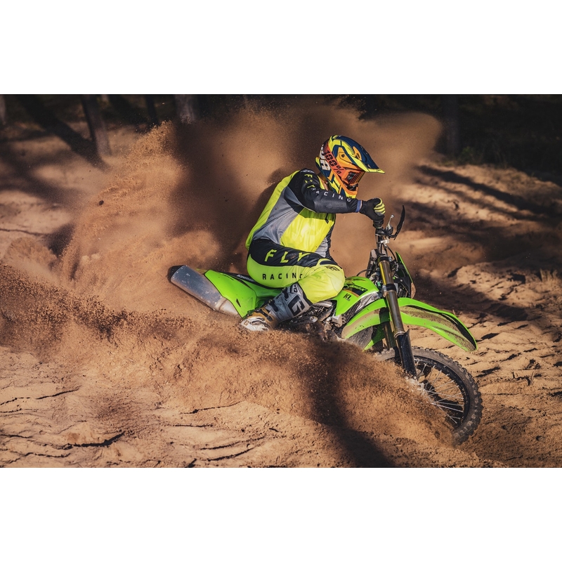Motokrosová prilba Cassida Cross Pro 2 Contra fluo žlto-oranžovo-modrá