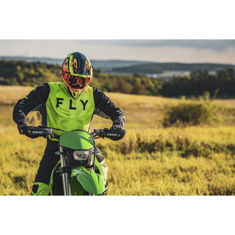 Motokrosová prilba Cassida Cross Pro 2 Contra fluo žlto-oranžovo-modrá