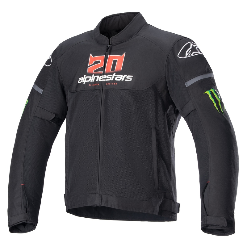 Bunda na motorku Alpinestars T-SPS Air Monster FQ20 2024 čierno-červeno-bielo-zelená