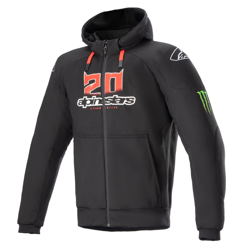 Bunda na motorku Alpinestars Chrome Ignition Monster FQ20 čierno-červeno-bielo-zelená