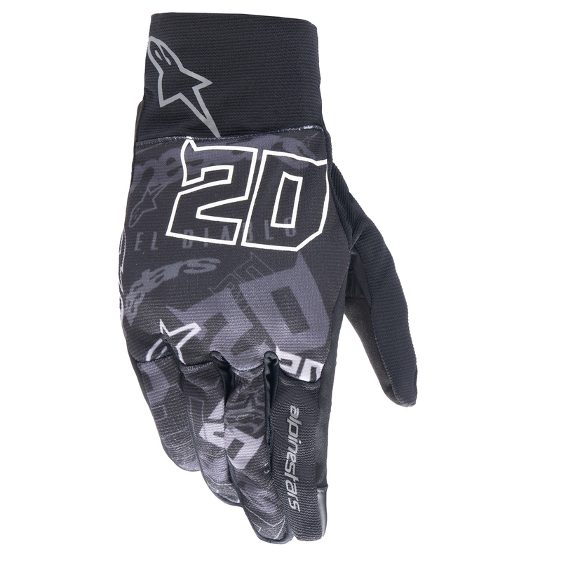 Rukavice na motorku Alpinestars Reef FQ20 čierno-šedo-biele