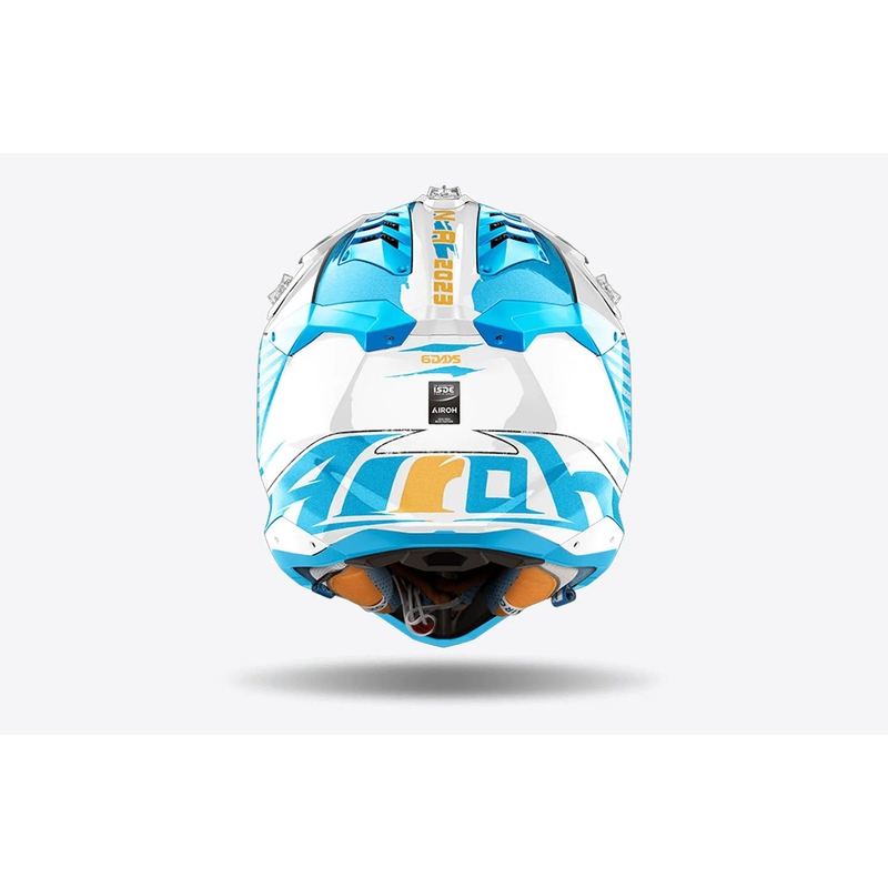 Motokrosová prilba Airoh Aviator 3 Six Days Argentína lesklá modrá