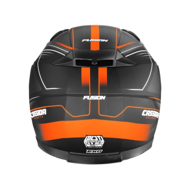 Prilba na motocykel Cassida Apex Fusion čierno-oranžovo-biela výpredaj