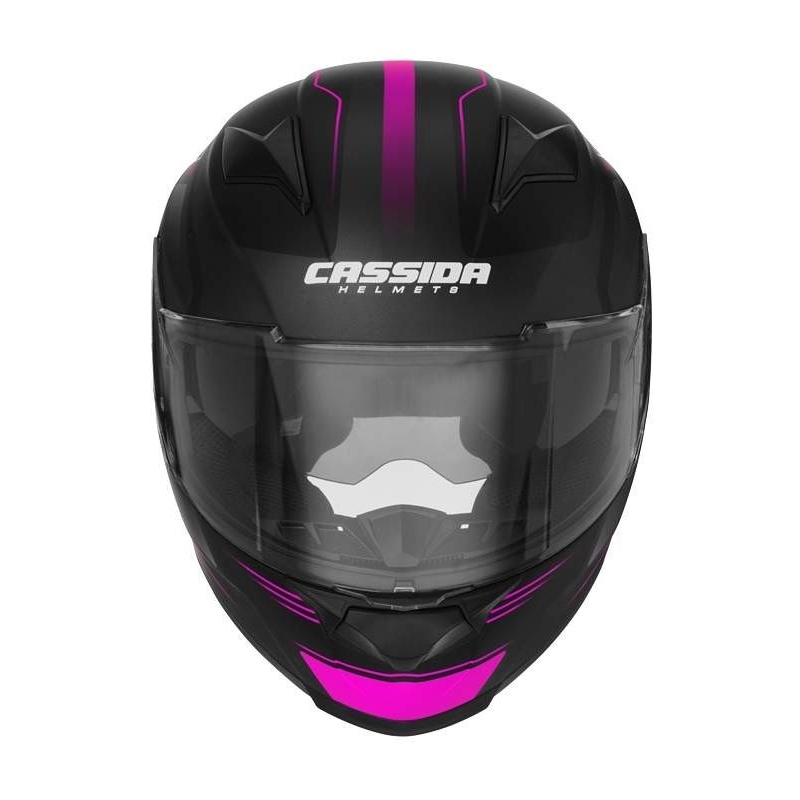 Prilba na motocykel Cassida Apex Fusion čierno-ružovo-biela