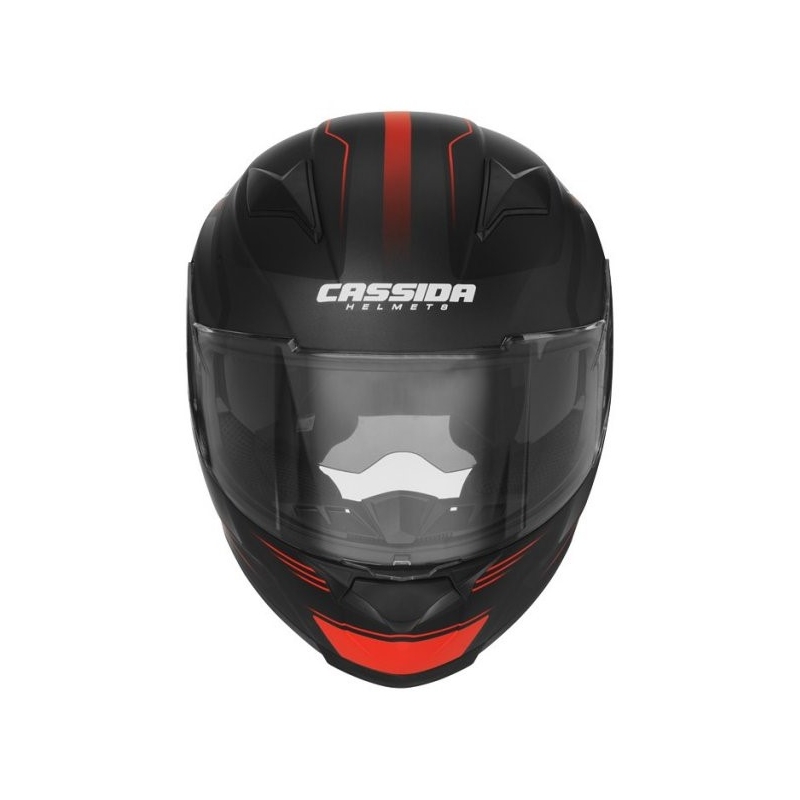 Prilba na motocykel Cassida Apex Fusion čierno-fluorescenčno červená výpredaj