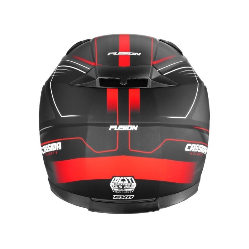 Prilba na motocykel Cassida Apex Fusion čierno-fluorescenčno červená výpredaj