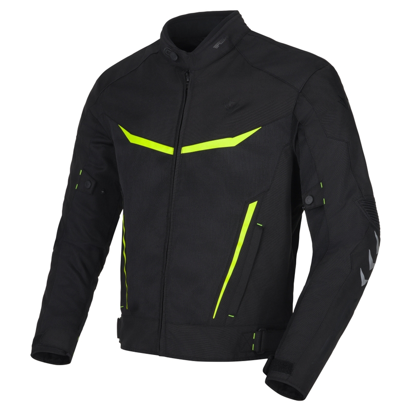 Bunda na motorku RSA Runway čierno-fluo žltá - II. akosť