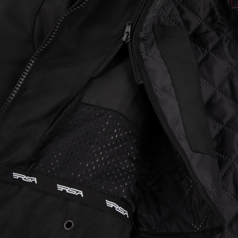 Dámska bunda na motorku RSA Wasp bielo-čierno-fluo žltá