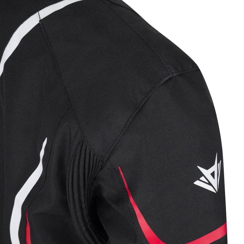 Dámska bunda na motorku RSA Wasp bielo-čierno-fluo žltá