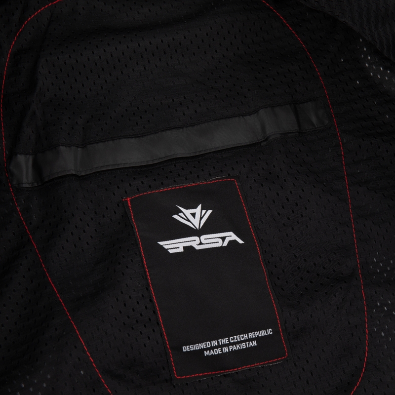 Dámska bunda na motorku RSA Wasp bielo-čierno-fluo žltá