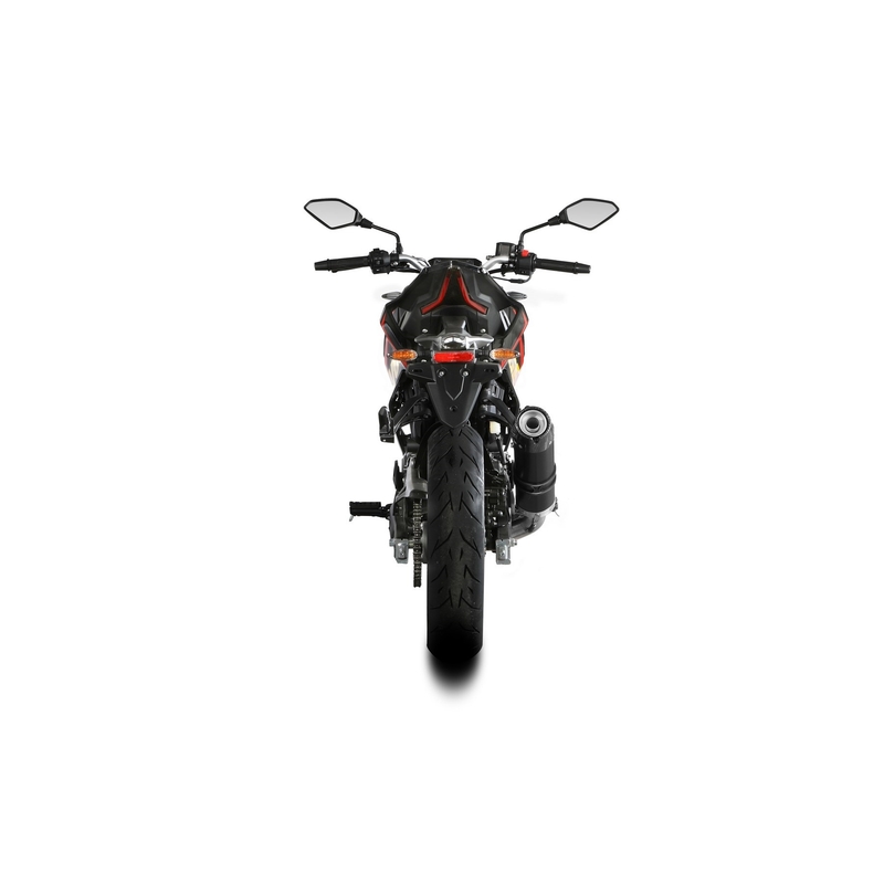 Výfuk kompletný 1x1 STORM GP Black with carbon cap pre VOGE Brivido 125 R  2023-2024
