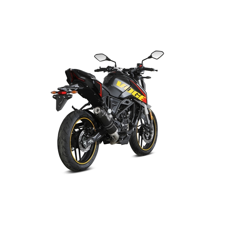 Výfuk kompletný 1x1 STORM GP Black with carbon cap pre VOGE Brivido 125 R  2023-2024