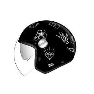 Otvorená helma Nexx X.G30 Tattoo čierno-biela