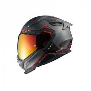 Integrálna helma na motorku Nexx X.WST3 Fluence šedo-červená