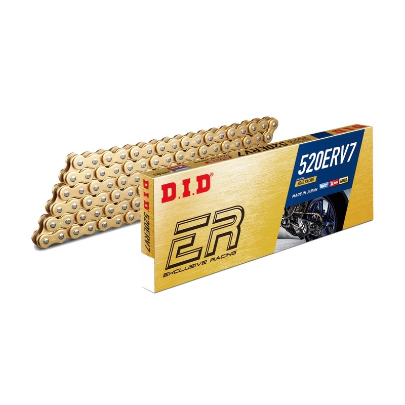 Závodný reťaz D.I.D Chain 520ERV7 128 L zlatá/zlatá