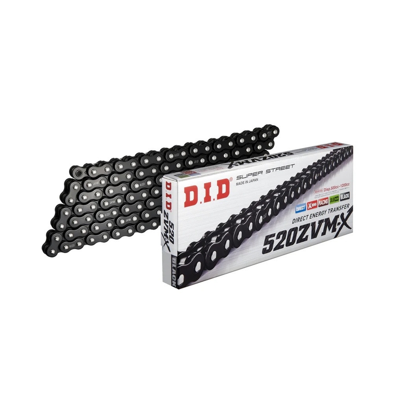 ZVM-X-x krúžok -pevnejšie D.I.D Chain 520ZVM-X 120 L Čierna/čierna