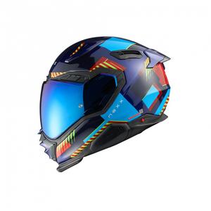 Integrálna helma na motorku Nexx X.WST3 Fluence modro-červená