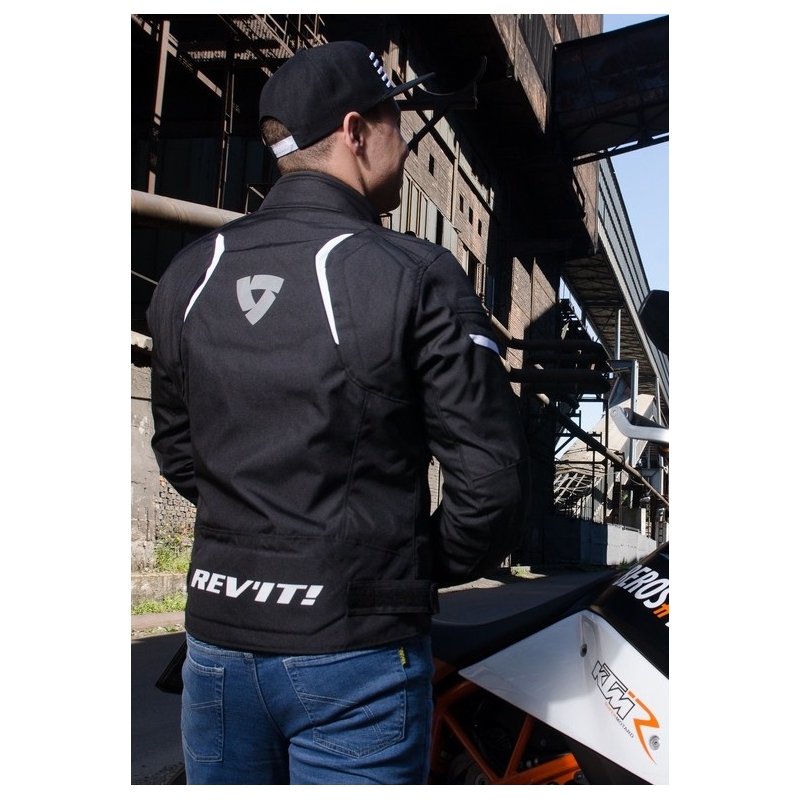 Bunda na motocykel Revit Jupiter 2 čierno-biela výpredaj