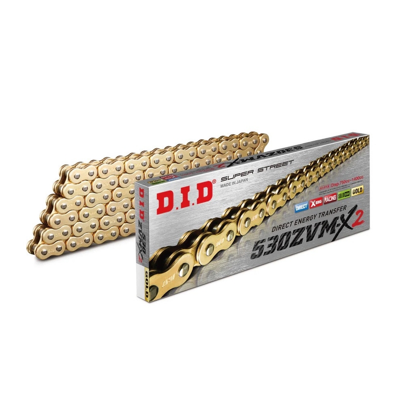 ZVM-X-x krúžok -pevnejšie D.I.D Chain 530ZVM-X2 112 L zlatá/zlatá